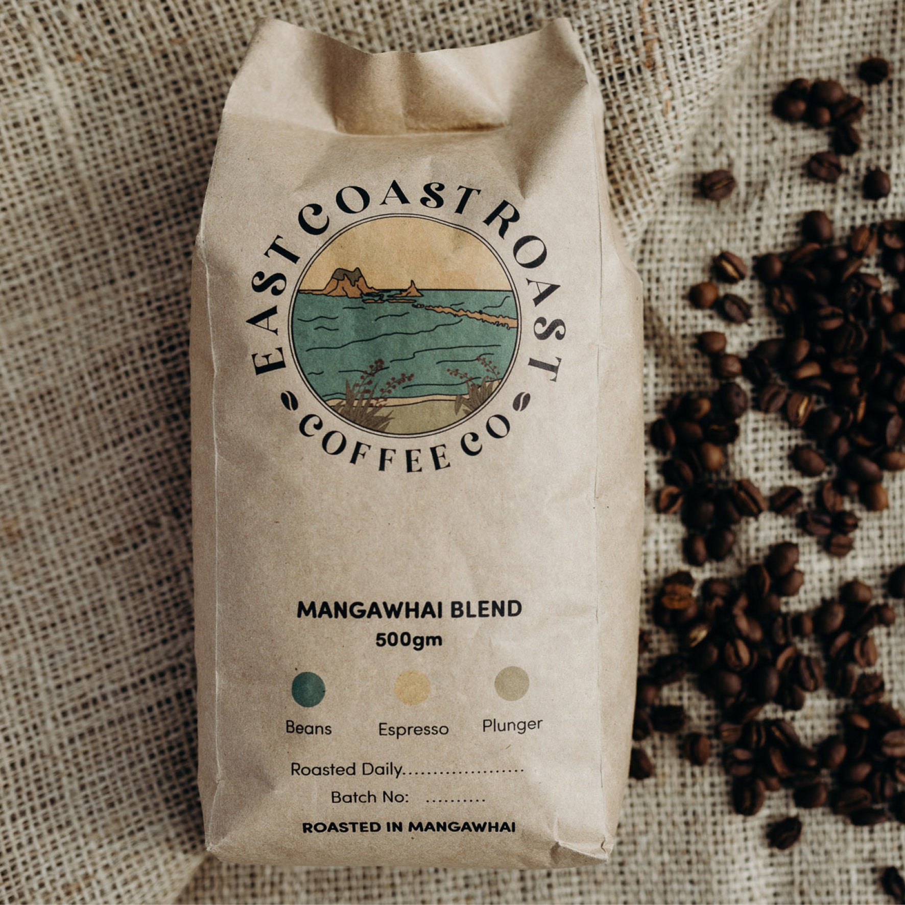 East Coast Roast Coffee 500gm Hand Roasted nd